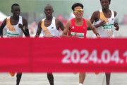 【これは酷い】北京ハーフマラソン、明らかに不自然な形で中国選手が優勝する茶番映像が流れてしまう・・・