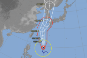 台風9号、940～950hPaで韓国上陸し縦断へ　[8/30]