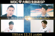TBSの大晦日特番、中居正広MCで6時間「WBC2023・生放送スペシャル」