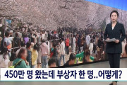 韓国人「韓国の桜の花見に450万人が殺到！」その群衆を事故から守った装備が話題に‥　韓国の反応