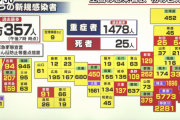 【8/13】新規感染者、17都道府県で過去最多でついに全国2万人超え…　 政府＆小池「帰省やめろ！帰省やめろ！」