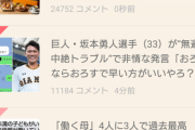 坂本勇人さん、がるちゃんで鬼のように叩かれる