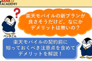 楽天モバイル、月3000円は安い。