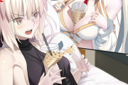 【FGO】タピオカチャレンジしてる黒王様！！　モルガン様のようにはいかなかったか....
