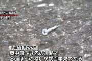 【広島】道路にネジ数百本まき、警察車両などパンクさせる…自営業の男(50)逮捕「暴走族みたいな車がたくさん来たのが気に入らなかった」