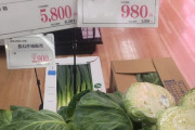 【悲報】キャベツの値段、とんでもないことになる