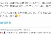【NGT48】人望民(リュウタ@ryuta_corgi_210)「評判落ちてるのは山口真帆を絶対神と崇めるヒステリー集団だけ。お前らみたいな連中に応援されてるから山口は仕事が無い」