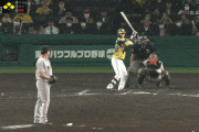 阪神１５ー０巨人　８回裏　中野拓夢　満塁走者一掃　タイムリー3ベースヒット