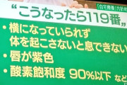 【お願い】東京都「自宅療養、体を起こさないと息が出来ない。唇が紫色。酸素飽和度９０％以下になったら１１９番してね」