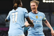 マンC、デブライネ決勝弾で好調ウルブスに勝利！暫定3位浮上しCL出場権獲得に前進