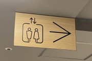 【画像】トイレみたいなピクトグラムのエレベーターの看板のせいで漏らしそうになる　こりゃ間違えるわ