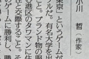 【悲報】新聞「東京というゲームがある、一流大学に入って美人を抱いてタワマンに住んでそれらを積み重ねるゲーム」