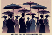 謎の勢力「男も日傘を使えばいい」