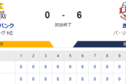 【0-6】ホークス負け
