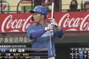 日ハム水野.375(24-9) 1本 3打点 OPS1.090