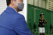 阪神・藤浪に松坂大輔氏が“熱視線”宜野座キャンプ訪問で真っ先にブルペンへ　新旧甲子園優勝投手