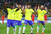【サッカーW杯】ブラジルさん、韓国戦でめっちゃ楽しそう