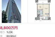 東京港区１LDK６０㎡で６億円のタワマン物件登場ｗｗｗｗｗｗｗｗｗｗｗｗｗ