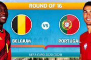◆EURO◆R16 ベルギー×ポルトガル ポルトガル後半猛攻も決めきれず！アザール弟のゴラッソの１点を守りきりベルギーがR8へ