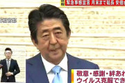 【画像】安倍首相、緊急メッセージを発表