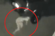 またしても怪しいヒトガタの白い歩行生物が防犯カメラに捉えられる