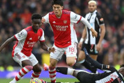 冨安健洋が初アシスト！アーセナル、ニューカッスルに2発完封勝利　プレミアリーグ第13節