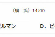明日5/20(土)の予告先発　（DB-S）ガゼルマン×ピーターズ