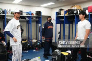大谷翔平とダルビッシュ有、対面