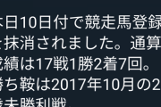 【最強の1勝馬】エタリオウ　競走馬登録抹消