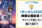 映画公開記念『ガンダムSEED』の魅力を紹介！復習して20年振りの完全新作を見に行こう