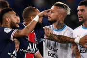 PSGとマルセイユの乱闘、ネイマールら５名の処分決定…マルセイユ左SBアマビィは３試合出場停止