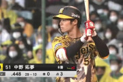 中野拓夢(神) .467(30-14) 5打点 3盗塁 出塁率.515 OPS1.148