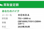 お前らのバイク売ったらいくら？wｗｗｗｗｗｗｗｗ