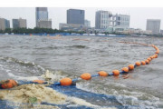 【悲報】東京湾、謎のうんち色の泡が発生