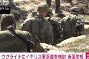 イギリス軍のウクライナ派遣を検討　現地で訓練など