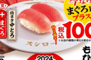 【朗報】スシロー､｢特ネタ中とろ+まぐろ｣100円キャンペーン開始