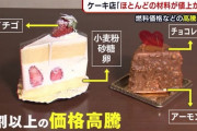 ケーキ屋「クリスマスケーキ、千円値上げするね。そうしないと潰れちゃう?｣