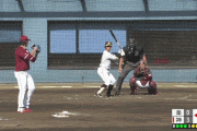 阪神2軍　フェニックス・リーグ　阪神５ー０楽天　片山雄哉　2点タイムリーヒット