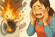 【画像】女さん「洗濯機が爆発して新築の家が壊れた!!」