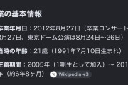 前田敦子さんが21歳で卒業しているという衝撃の事実