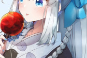 【FGO】浴衣姿のモルガン様イラスト！！　りんご飴食べてるモルガン様可愛いです！