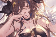 【グラブル】水着ガレヲン解放イラストの魅力… / ガレヲンとナルメアにお世話されて遊ぶだけのフェイト