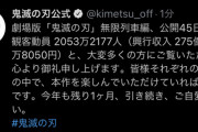 【速報】鬼滅の刃、275億突破でついに歴代2位ｗｗｗｗ