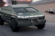 テスラ社がサイバートラック転用の戦闘装甲車両を開発…機関銃や360度戦車砲を装備？