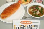【超絶悲報】「40年前」と今の給食の差が酷い…　何故？