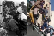 【画像比較】アフガニスタン、逃れようと民航機に群がる市民、あの時のベトナムと同じだ…。