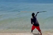 海で泳ぐ魚を一発で仕留めた…オーストラリア先住民の「やり投げ」技術に感嘆の声