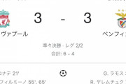 【速報】南野タキベンチ外のリバプール…ベンフィカ相手に引き分けてしまうｗｗｗｗｗｗ