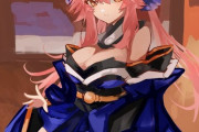 【FGO】玉藻ちゃんイラスト！！　玉藻ちゃんに膝枕されたい////////