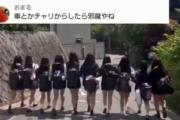 【悲報】横に隊列を作ってた女子高生、さすがに炎上してしまうｗｗｗｗ